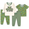 thumbnail image 1 of Gerber Baby Boys' 4-Piece Pajama Set, Green Avocado, 4T, 1 of 2