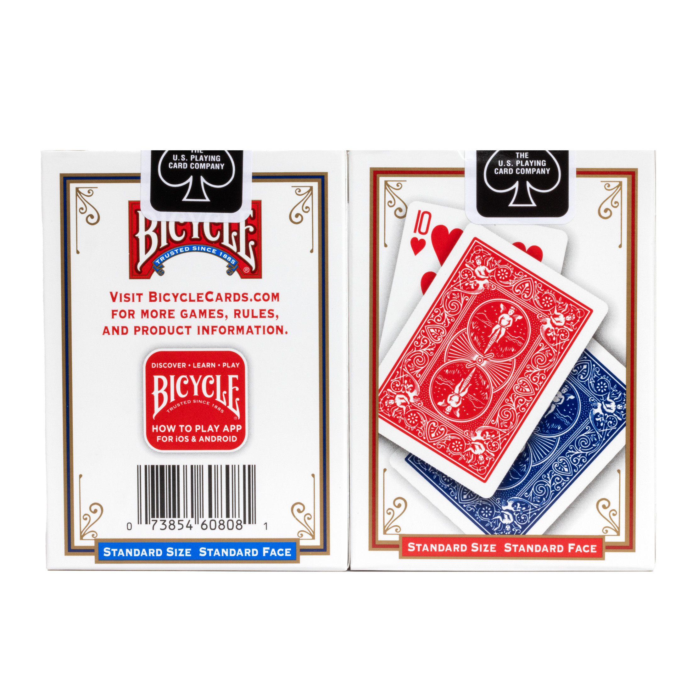Bicycle Playing Cards, 2 Pack, Standard Index Red & Blue photo 2