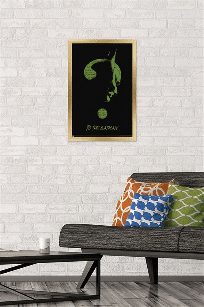 DC Comics The Batman - Riddler Wall Poster, 14.725" x 22.375", Framed