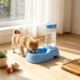 thumbnail image 3 of OutmaxHome Automatic Pet Water Dispenser, Gravity Refill Dog Cat Water Bowl, Leakproof Plastic Drinking Fountain for Small Medium Pets, 3 of 3