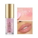 thumbnail image 3 of Brillo de labios Metallic Diamond Shimmer 4 ml - Aceite labial nacarado de cabeza de pincel grande con purpurina fina - Glaseado de labios hidratante no pegajoso de larga duración para maquillaje de, 3 of 4