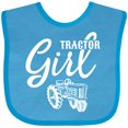 thumbnail image 3 of Inktastic Tractor Girl Girls Baby Bib, 3 of 4
