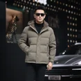 thumbnail image 3 of Chaqueta corta con capucha extraíble de seda de leche para hombre, ropa de diseñador 2024, chaqueta acolchada de lujo para hombre, abrigo de invierno cálido y frío para hombre, 3 of 5