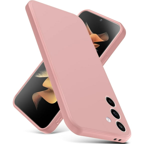 for Samsung Galaxy S23 FE 5G Case, Thin Liquid Silicone Case,Shockproof,Slim Thin Phone Case for Samsung Galaxy S23 FE 5G,Full Body Screen Camera Protective Cover-Pink 2-sam s23fe-05