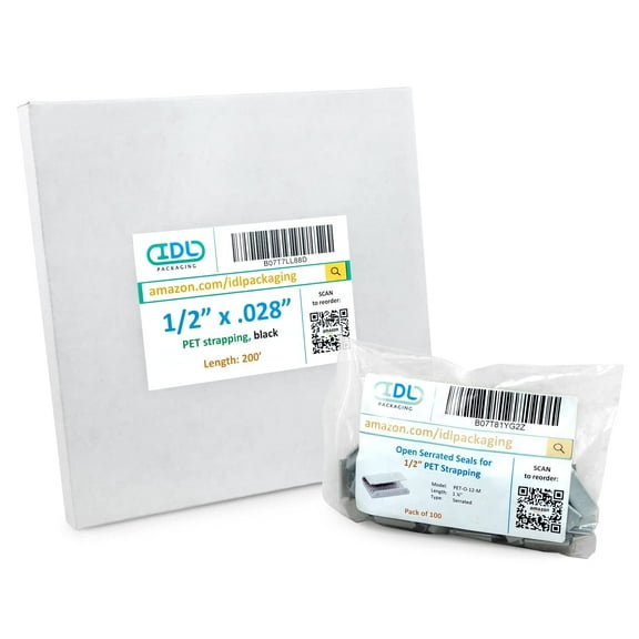 IDL Packaging Refill for Portable 1/2" Polyester (PET) Strapping Kits, 760 lbs. Break Strength
