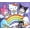 Rainbow Wash, variant on Hello Kitty and Friends Rainbow Men's and Big Men's Tie Dye Tee, Sizes S-3XL