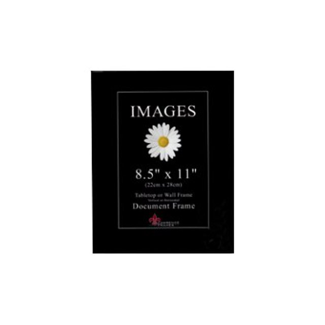 Lawrence Frames 350081 8.5 x 11 Images Black Frame - Pack of 6