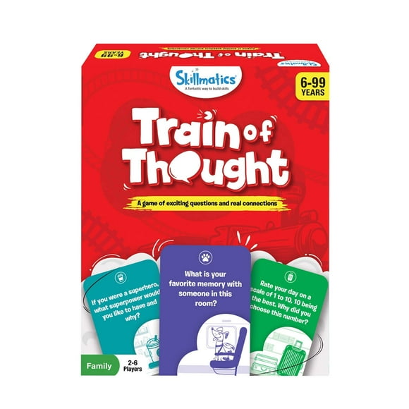 Skillmatics Card Game : Train of Thought | Gifts, Stocking Stuffer, Travel & Family Party Game for 6 Year Olds and Up