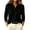 Black, variant on Women's Soft Knit Cardigan Jacket Button Down Long Sleeve Collared Sweater Coat Casual Winter Layering Tops For Daily Wear