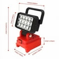 thumbnail image 2 of Led Light Fit Milwaukee Battery M18  Portable Spotlight Cordless Outdoor Work Fishing Handheld Emergency Tool Light No Batter, 2 of 5