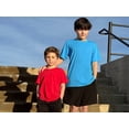 thumbnail image 4 of BIG ELEPHANT Boys Athletic Short T-Shirts, UPF 50+ Sun Protection Rash Guard Shirts, 4 pack, 6-17Y, 4 of 8