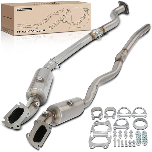 A-Premium Left & Right 2-PC Catalytic Converter with Gasket Kit Direct-Fit Compatible with Jeep WK2 Series Grand Cherokee 2013-2019 & Dodge Durango 2013-2019, 3.6L, E.P.A. Compliant
