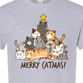 thumbnail image 4 of Inktastic Merry Catmas with Cat Tree and Yellow Star T-Shirt, 4 of 5