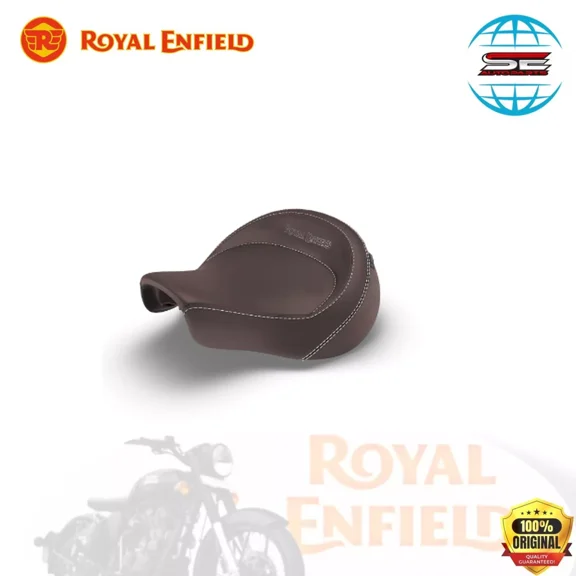 BROWN TOURING RIDER & PASSENGER SEAT FOR ROYAL ENFIELD METEOR 350