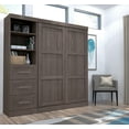 thumbnail image 2 of Pur by Bestar 84" Full Wall Bed Kit with 25" storage unit with 3-Drawer set in Bark Gray, 2 of 2
