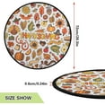 thumbnail image 3 of GZHJMY Thanksgiving Autumn Christmas Tree Mat, Round Christmas Tree Stand Mat Decoration for Holiday Party Home Christmas Day Ornaments Floor Door, 28.3", 3 of 6