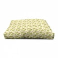thumbnail image 4 of Dinosaur Pet House, Dinosaur Characters with Spring Meadow Flowers Hearts, Outdoor & Indoor Portable Dog Kennel with Pillow and Cover, 5 Sizes, Green Yellow, by Ambesonne, 4 of 5