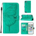 thumbnail image 1 of Funda para iPod Touch 7/6/5 con relieve de mariposa, tapa abatible magnética de cuero premium, 1 of 5