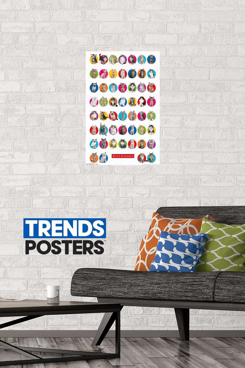 Keith Kimberlin - Kitten Grid Wall Poster, 14.725" x 22.375"
