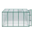 thumbnail image 3 of Lisonu 6x10 Walk-In Greenhouse with Base, Heavy Duty Aluminum Garden House with Rain Gutters, 4mm Polycarbonate Green House for Winter & All-Season Growing, Green, 3 of 13