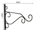thumbnail image 6 of Hanging Plant Bracket, Metal Wall Hook, Anti-Rust Indoor Outdoor Wall Hangers for Bird Feeders, Planters, Lanterns, Wind Chimes, Doorplate, 6 of 6