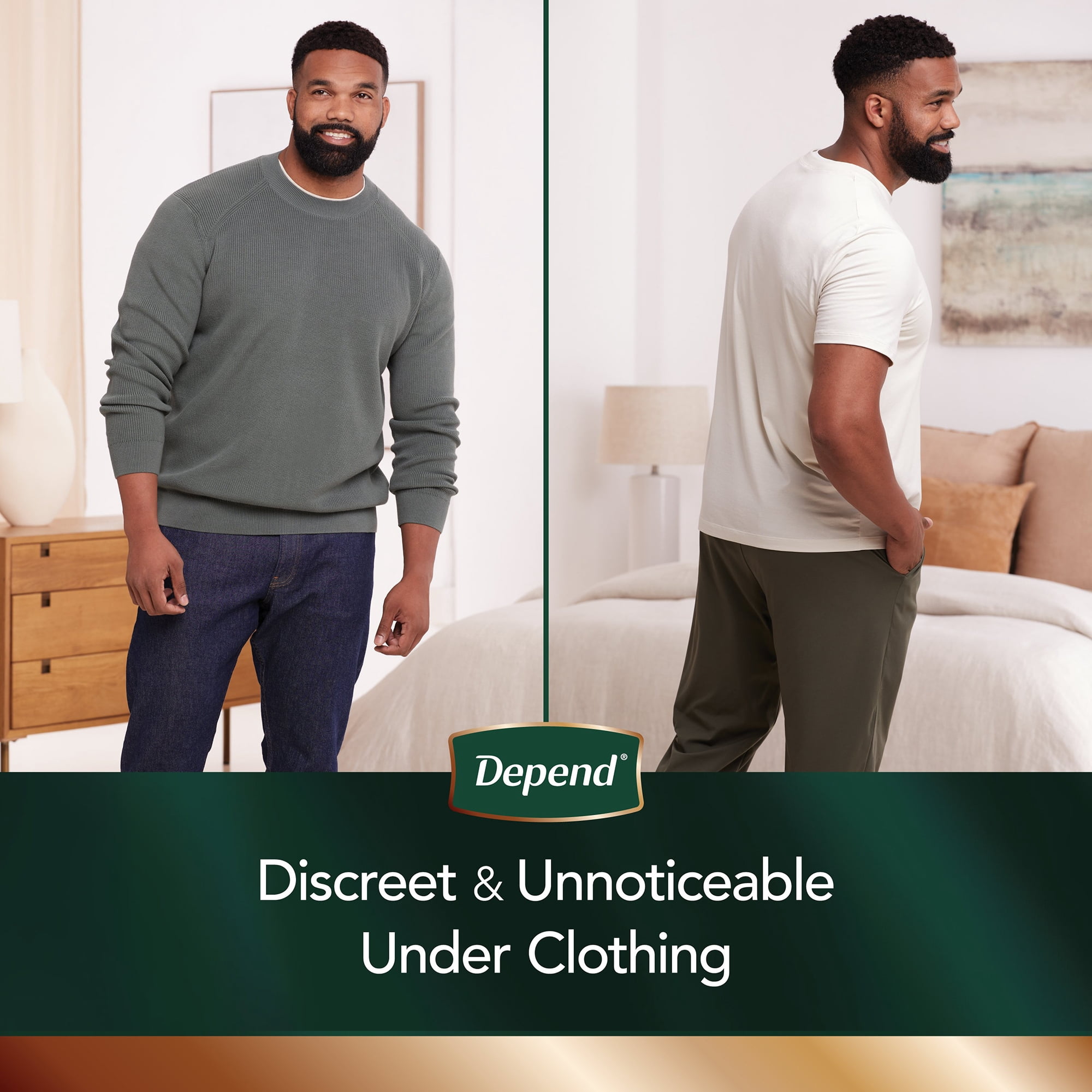 Depend Real Fit Disposable Underwear Male Waistband Style Small / Medium, 55426, 49, 28 Ct