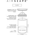 thumbnail image 6 of Airscape Glass Food Storage Canister - Patented Airtight Lid Preserves Food Freshness, Glass Storage with Bamboo Lid (Medium 7-Inch), 6 of 6