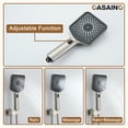 thumbnail image 5 of CASAINC Luxury Thermostatic 3-Spray Patterns 12 in. Flush Wall Mount Rainfall Dual Shower Heads with 6-Jets in Brushed Nickel, 5 of 11