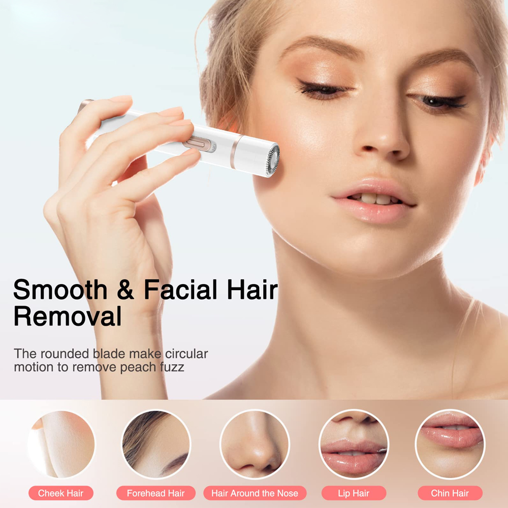5 In 1 Electric Shaver Hair Removal For Ladies Bikini Trimmer Epilator Painless Razor For Body Face Eyebrow Arms Legs Pubic Hair