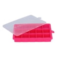 thumbnail image 4 of ZOUSSIQI 15 Grid Silicone Ice Cube Mold with Lid Rectangular DIY Ice Cube Tray for Home Kitchen BakeryRose Red JU316-52153, 4 of 13