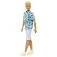 thumbnail image 6 of Barbie Fashionistas Ken Fashion Doll #211 with Blonde Hair, Blue Cactus Tee, White Shorts and Sneakers, 6 of 7