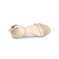 thumbnail image 4 of BLISSFUL STEP Women's Clear Ankle Strap Chunky Heel Sandals, 4 of 7