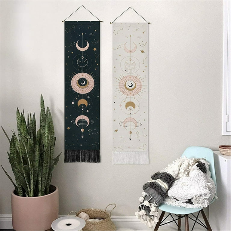 Home Wall Decor Art Moon Modern Tapestry The Wall Moon Change Decoration Hangs Long Tapestry Vertical Tapestry Frames for Stitching 10x10 Tapestry Tapestry Hoodie Door Tapestry Wall Tapestry Walmart.c...