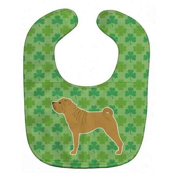 Carolines Treasures BB6457BIB Shar Pei Merry Shamrocks Baby Bib