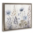 thumbnail image 3 of Stupell Industries Farmhouse Blue Nature Blossoms Brown Floating Frame Canvas Art, 21 x 17, by Sasha, 3 of 8