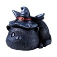 thumbnail image 1 of Estatua de gato de resina, recuerdo para amantes del té, decoración del hogar B, 1 of 9