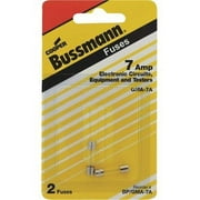 Bussmann Division 51162311 7A Fast Acting Glass Fuse - 2 Count