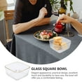 Glass Salad Bowl Food Containers with Lids Decor Trifle Bowl Glass
