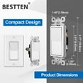 thumbnail image 2 of EcoNesxp UL White Wall Light Switch, 2 of 5