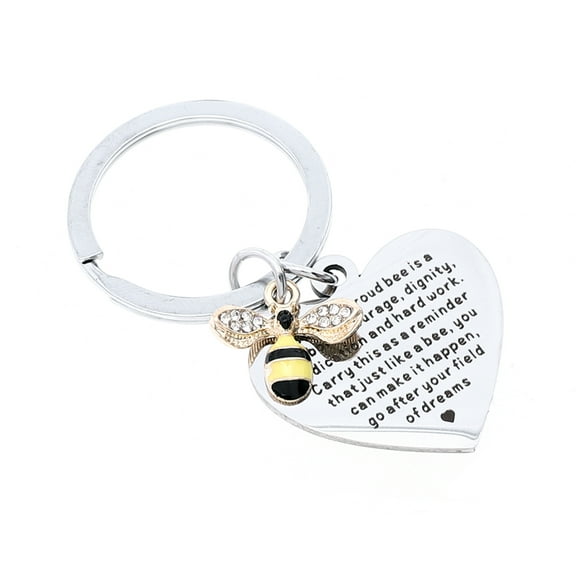 USHOBE Bee Keycain 1Pack Pendant for Teachers Day present and Everyday Use Accessory