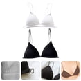thumbnail image 3 of 2 bralettes triangulares para mujer, sujetadores sexys sin costuras y sin aros., 3 of 8