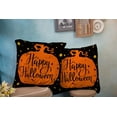 thumbnail image 3 of Set of 2 Happy Halloween Pumpkin Throw Pillow Covers 20x20 Inch Decorative Pillow Cases for Couch Bedroom Living Room, 3 of 6