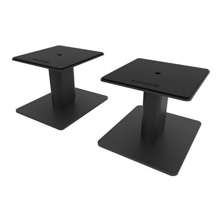 UPC: 0800152719689 | Kanto SP6HD Pair of 6  Desktop Speaker Stands with 30-Degrees of Swivel and Mounting Screw  Black
