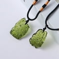 thumbnail image 7 of Natural Moldavite Impact Glass Czech Meteorite Energy Pendants< Stone -AU. T9E4, 7 of 7