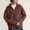 #Brown, variant on DPTALR Women's Fashion Casual Solid Color Long Sleeve Sweater Jacket,Gray,Size S