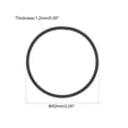 thumbnail image 2 of Unique Bargains 2Pack Piston Ring Set Standard Size Fit for Chainsaw Replace Part 52x1.2mm, 2 of 5