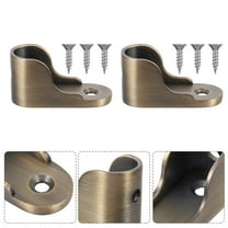 Soimiss 2Pcs Closet Rod Brackets Zinc Alloy Quick Removal Commercial Use Retailers