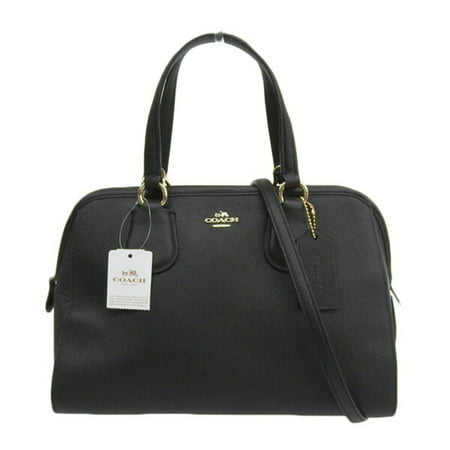 Authenticated Used COACH coach leather handbag black