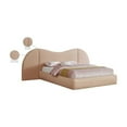 thumbnail image 2 of Meridian Furniture Everest Tan Linen Textured Fabric King Bed, 2 of 8