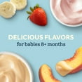 Gerber Yogurt Blends Stage 3 Baby Snacks Peach, 4 oz Tubs (Pack of 2